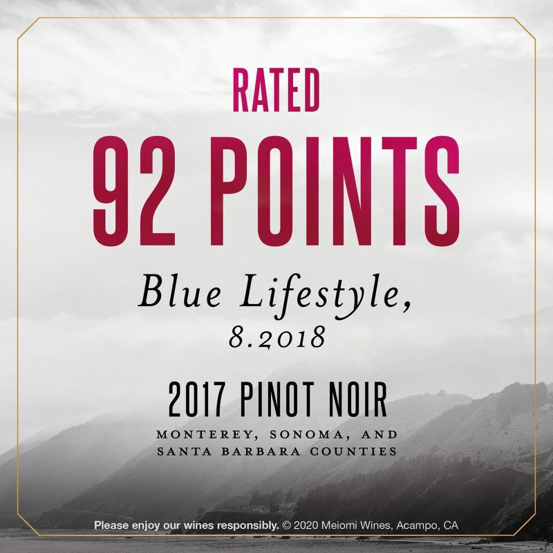 slide 7 of 13, Meiomi Pinot Noir Red Wine - 750ml Bottle, 750 ml