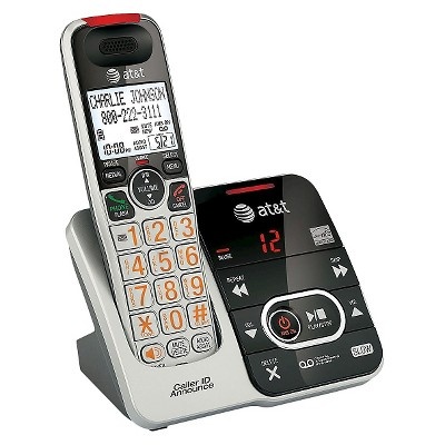 slide 1 of 3, AT&T DECT 6.0 Big Button Cordless Phone System with Handset - Silver CRL32102, 1 ct