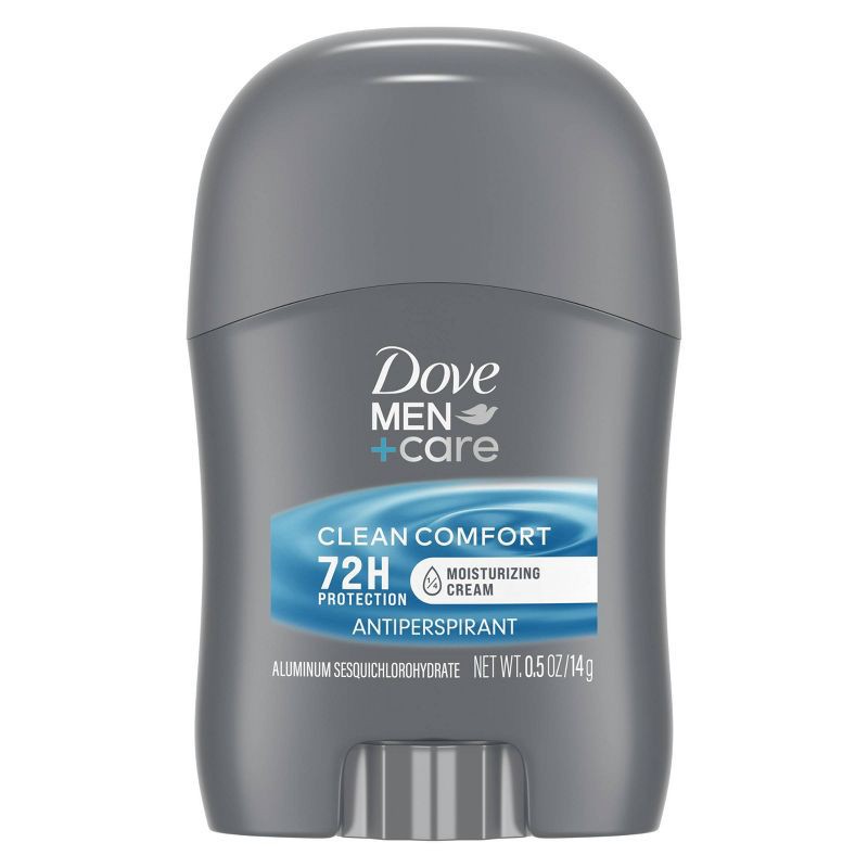 slide 2 of 10, Dove Men+Care 72-Hour Antiperspirant & Mini Deodorant Stick - Clean Comfort - Travel Size - 0.5oz, 0.5 oz