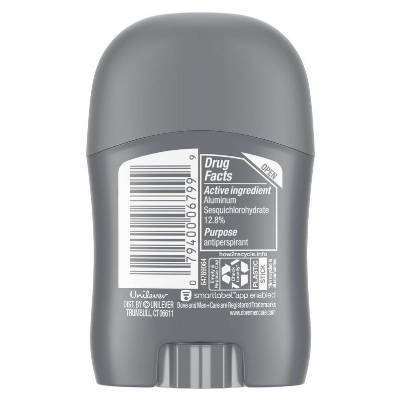 slide 2 of 6, Dove Men+Care 72-Hour Mini Antiperspirant & Deodorant Stick - Clean Comfort - Travel Size - 0.5oz, 0.5 oz