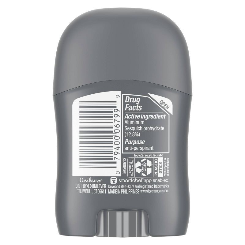 slide 3 of 10, Dove Men+Care 72-Hour Antiperspirant & Mini Deodorant Stick - Clean Comfort - Travel Size - 0.5oz, 0.5 oz