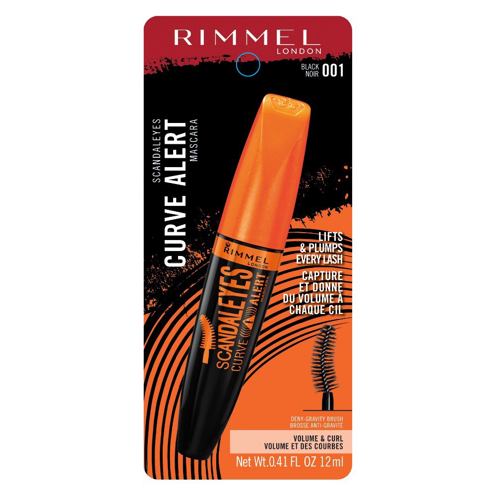 slide 5 of 7, Rimmel Curved Mascara Black - 0.41 fl oz, 1 ct