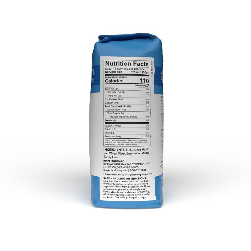 slide 7 of 8, King Arthur Flour Unbleached Bread Flour - 5lbs, 5 lb