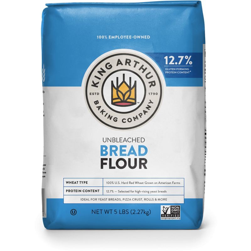 slide 1 of 7, King Arthur Flour Unbleached Bread Flour - 5lbs, 5 lb