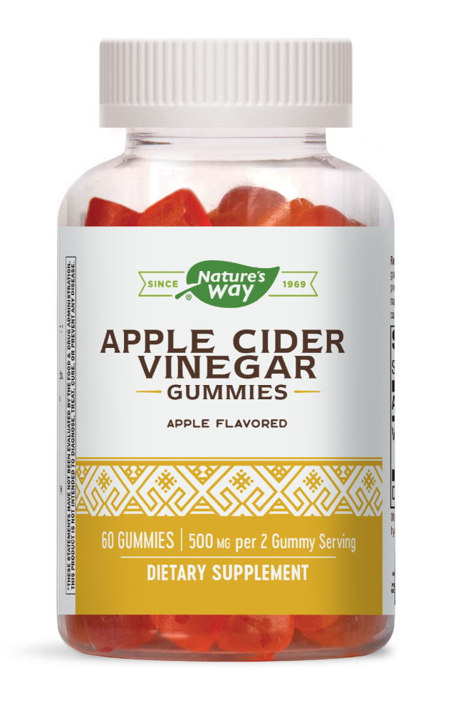 slide 1 of 1, Nature's Way Organic Gummies Apple Flavored Apple Cider Vinegar 60 ea, 60 ct