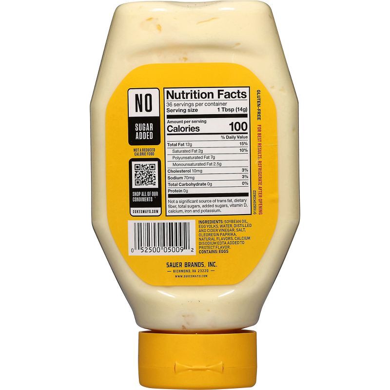 slide 3 of 5, Duke's Mayo Duke's Real Smooth & Creamy Mayonnaise 18oz, 18 oz
