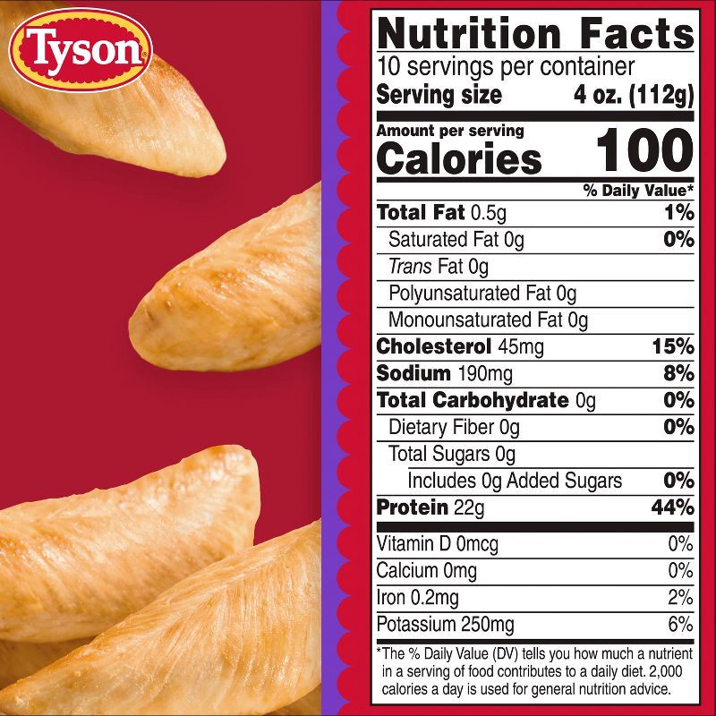 slide 7 of 12, Tyson All Natural Chicken Tenderloins - Frozen - 40oz, 40 oz