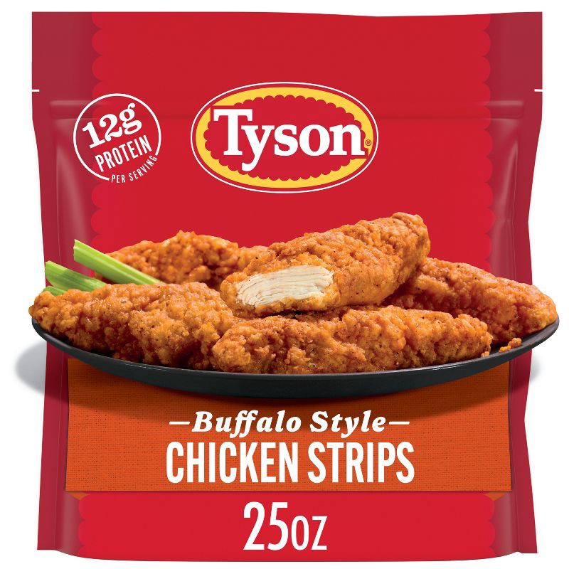 slide 1 of 7, Tyson Buffalo Style Chicken Strips - Frozen - 25oz, 25 oz