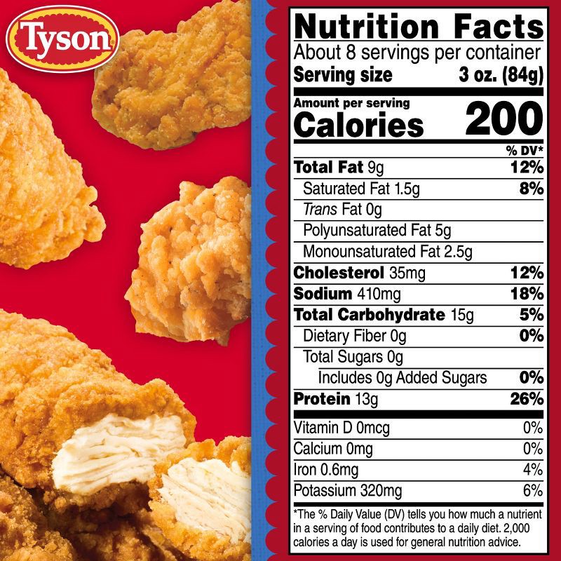 slide 3 of 7, Tyson All Natural Crispy Chicken Strips - Frozen - 25oz, 25 oz