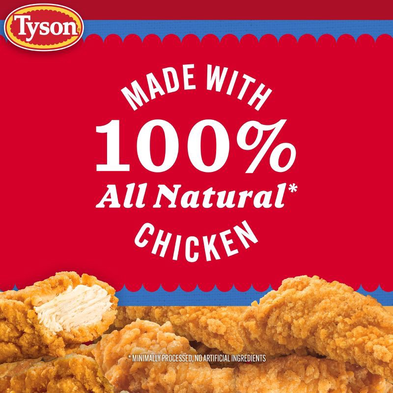 slide 4 of 7, Tyson All Natural Crispy Chicken Strips - Frozen - 25oz, 25 oz