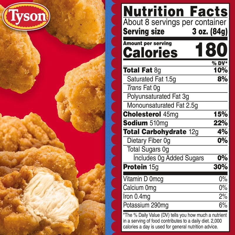 slide 7 of 7, Tyson Any'tizers Frozen Crispy Boneless Chicken Bites - 24oz, 24 oz