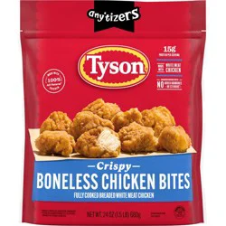 Tyson Any'tizers Frozen Crispy Boneless Chicken Bites - 24oz