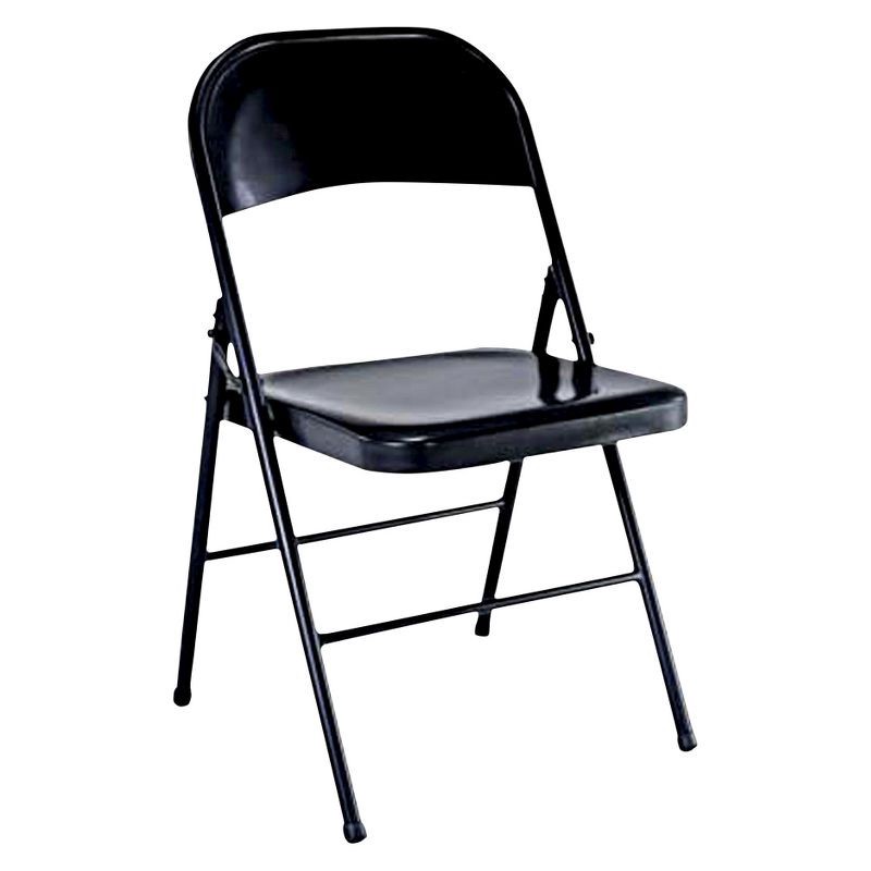 slide 2 of 4, Peakform Metal Folding Chair Black, 1 ct