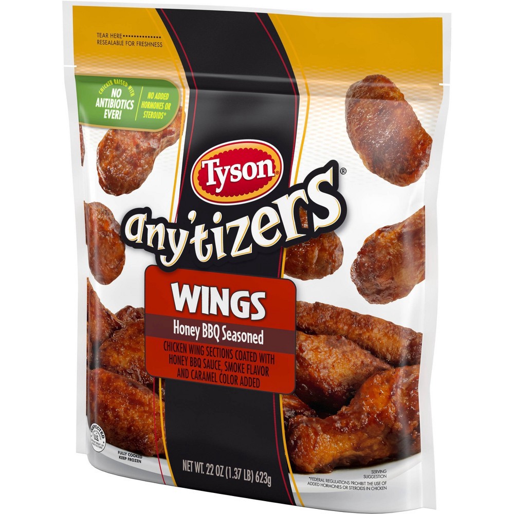 Tyson Anytizers Frozen Honey Bbq Bone In Chicken Wings 22oz 22 Oz Shipt 8505