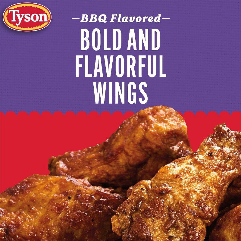slide 6 of 7, Tyson Any'tizers Honey BBQ Bone-In Chicken Wings - Frozen - 22oz, 22 oz