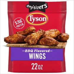 Tyson Any'tizers Honey BBQ Bone-In Chicken Wings - Frozen - 22oz