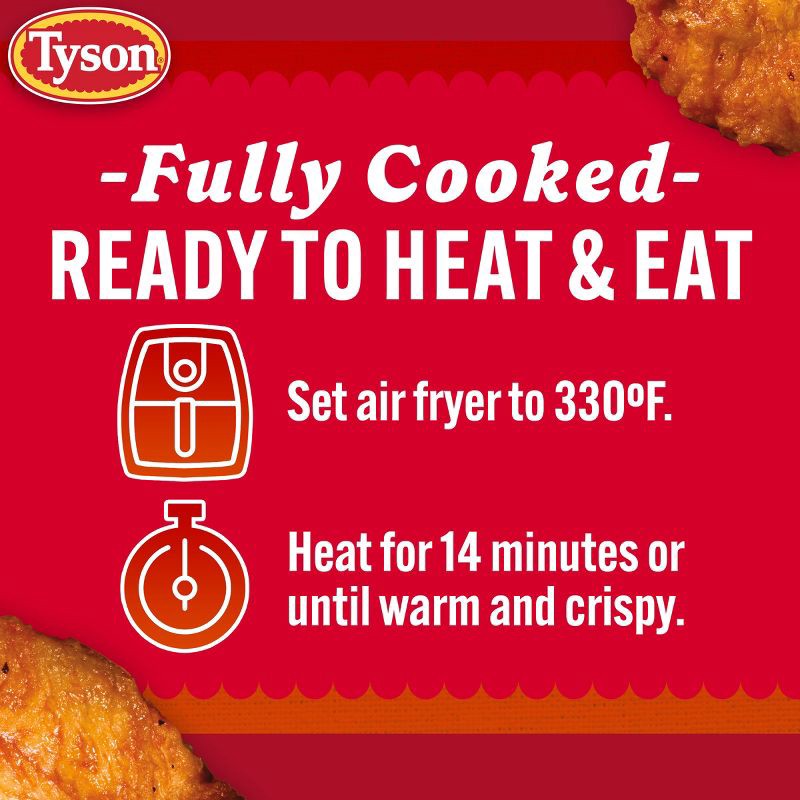 slide 4 of 7, Tyson Any'tizers Bone-In Buffalo Chicken Hot Wings - Frozen - 22oz, 22 oz