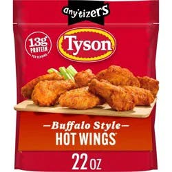 Tyson Any'tizers Bone-In Buffalo Chicken Hot Wings - Frozen - 22oz