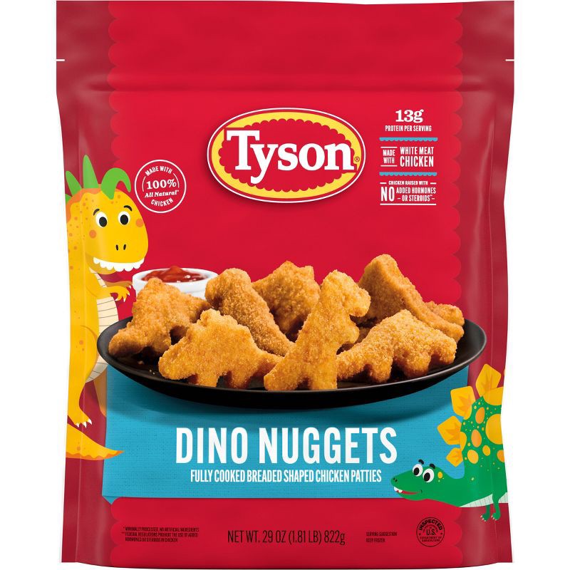 slide 1 of 7, Tyson All Natural White Meat Fun Nuggets - Frozen - 29oz, 29 oz