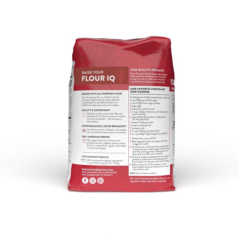 slide 5 of 9, King Arthur Flour Unbleached All-Purpose Flour - 5lbs, 5 lb
