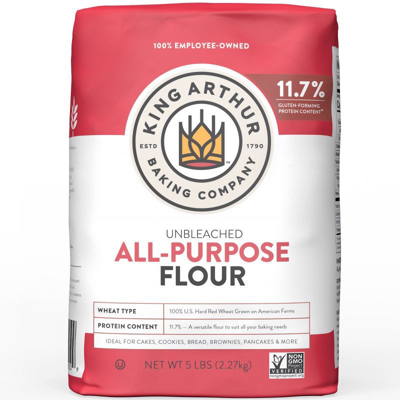 slide 1 of 9, King Arthur Flour Unbleached All-Purpose Flour - 5lbs, 5 lb