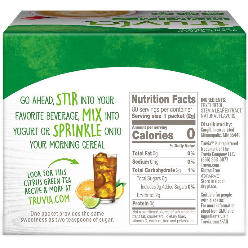 slide 3 of 8, Truvia Original Calorie-Free Sweetener from the Stevia Leaf - 80 packets/5.64oz, 5.64 oz