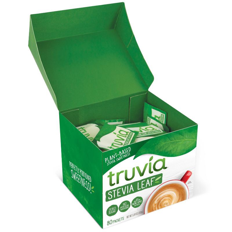 slide 5 of 8, Truvia Original Calorie-Free Sweetener from the Stevia Leaf - 80 packets/5.64oz, 5.64 oz