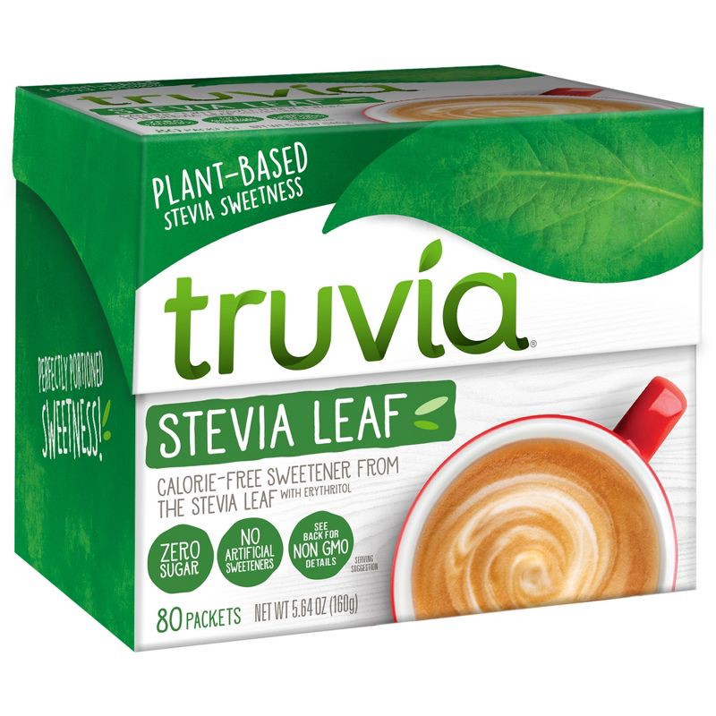 slide 1 of 7, Truvia Original Calorie-Free Sweetener from the Stevia Leaf - 80 packets/5.64oz, 5.64 oz