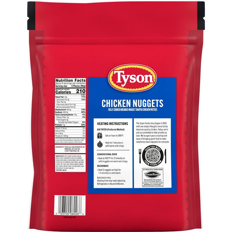 slide 2 of 7, Tyson All Natural All Natural Chicken Nuggets - Frozen - 29oz, 29 oz