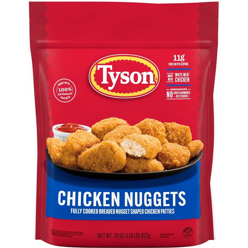 slide 1 of 7, Tyson All Natural All Natural Chicken Nuggets - Frozen - 29oz, 29 oz