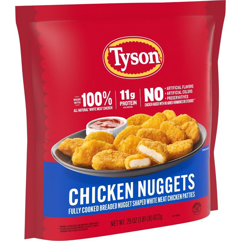 slide 11 of 12, Tyson All Natural All Natural Chicken Nuggets - Frozen - 29oz, 29 oz
