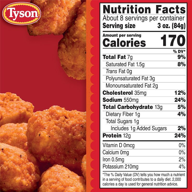 slide 7 of 7, Tyson Any'tizers Buffalo Style Boneless Chicken Bites - Frozen - 24oz, 24 oz