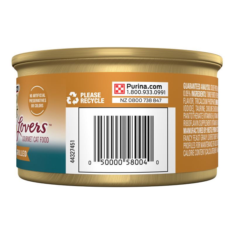 slide 5 of 5, Purina Fancy Feast Gravy Lovers Gourmet Wet Cat Food Turkey Feast In Roasted Turkey Flavor Gravy - 3oz, 3 oz