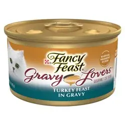 Purina Fancy Feast Gravy Lovers Gourmet Wet Cat Food Turkey Feast In Roasted Turkey Flavor Gravy - 3oz