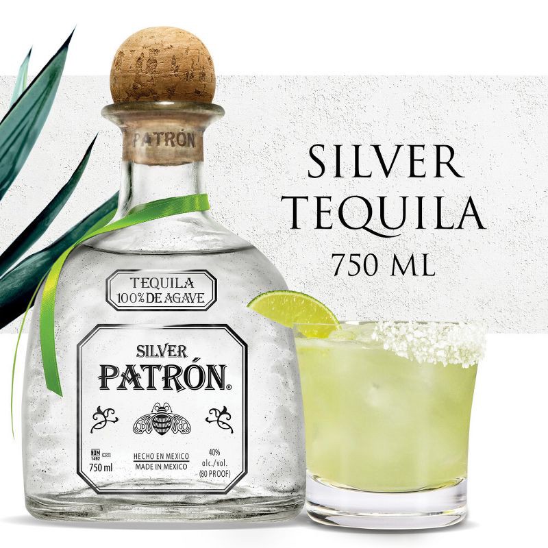 slide 8 of 10, Patron Patrón Silver Tequila - 750ml Bottle, 750 ml