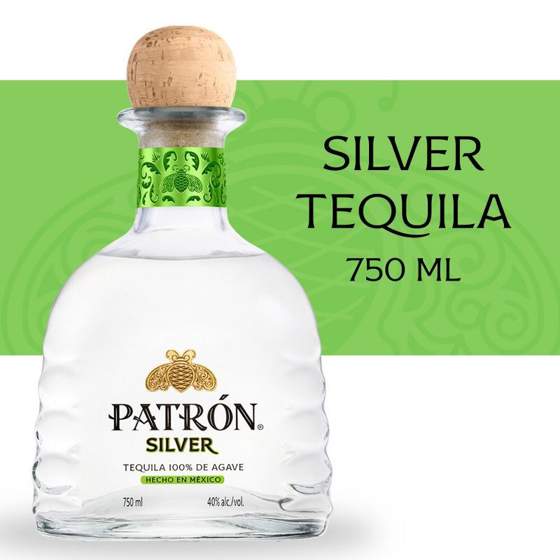 slide 8 of 8, Patron Patrón Silver Tequila - 750ml Bottle, 750 ml