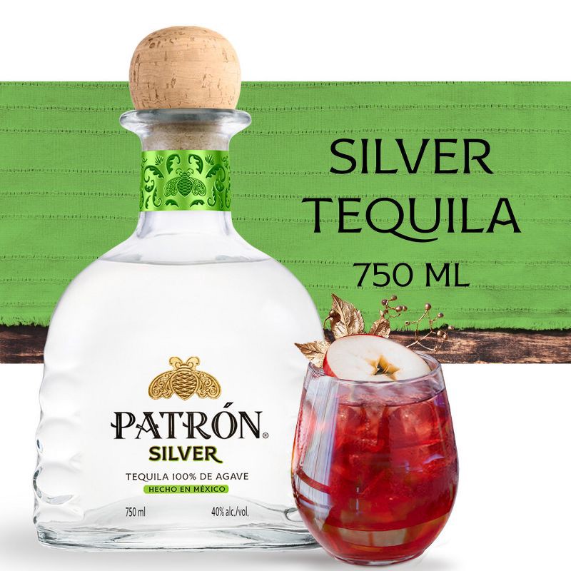 slide 9 of 10, Patron Patrón Silver Tequila - 750ml Bottle, 750 ml