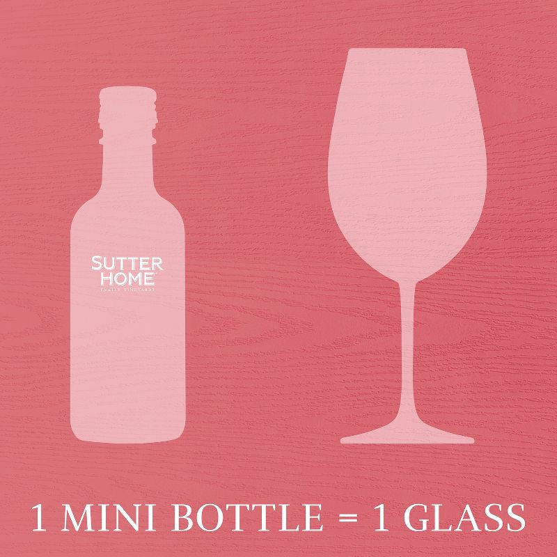 slide 7 of 7, Sutter Home Pink Moscato Wine - 4pk/187ml Bottles, 4 ct; 187 ml