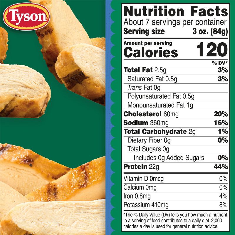 slide 7 of 7, Tyson Grilled & Ready Chicken Breast Strips - Frozen - 22oz, 22 oz