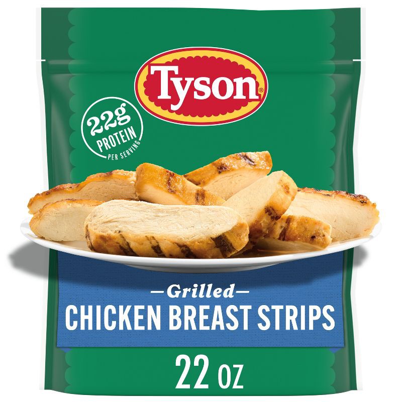 slide 1 of 7, Tyson Grilled & Ready Chicken Breast Strips - Frozen - 22oz, 22 oz