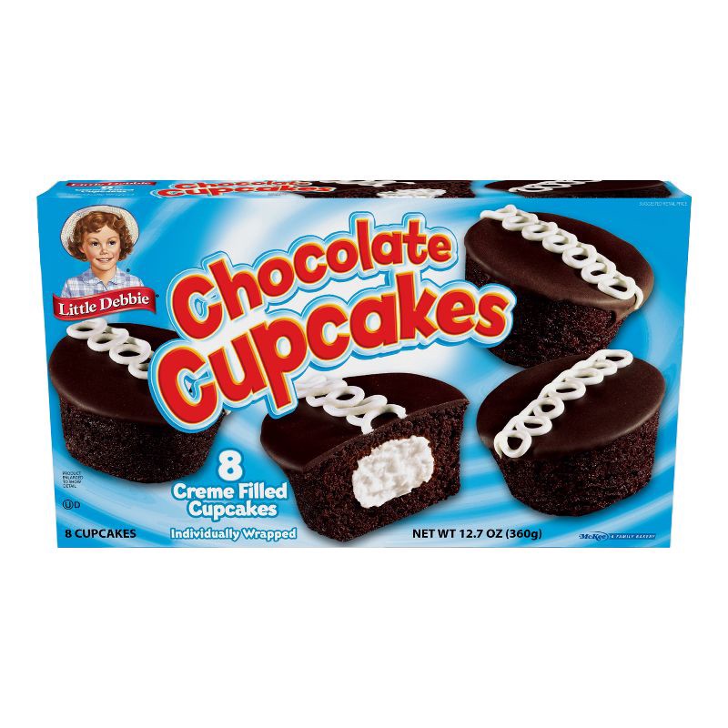 slide 2 of 4, Little Debbie Chocolate Cupcakes - 8ct/14.83oz, 8 ct, 14.83 oz