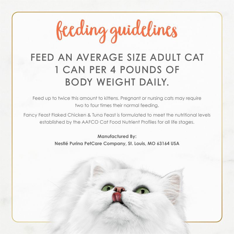 slide 9 of 10, Purina Fancy Feast Chicken & Tuna Flavor Flaked Wet Cat Food - 3oz, 3 oz