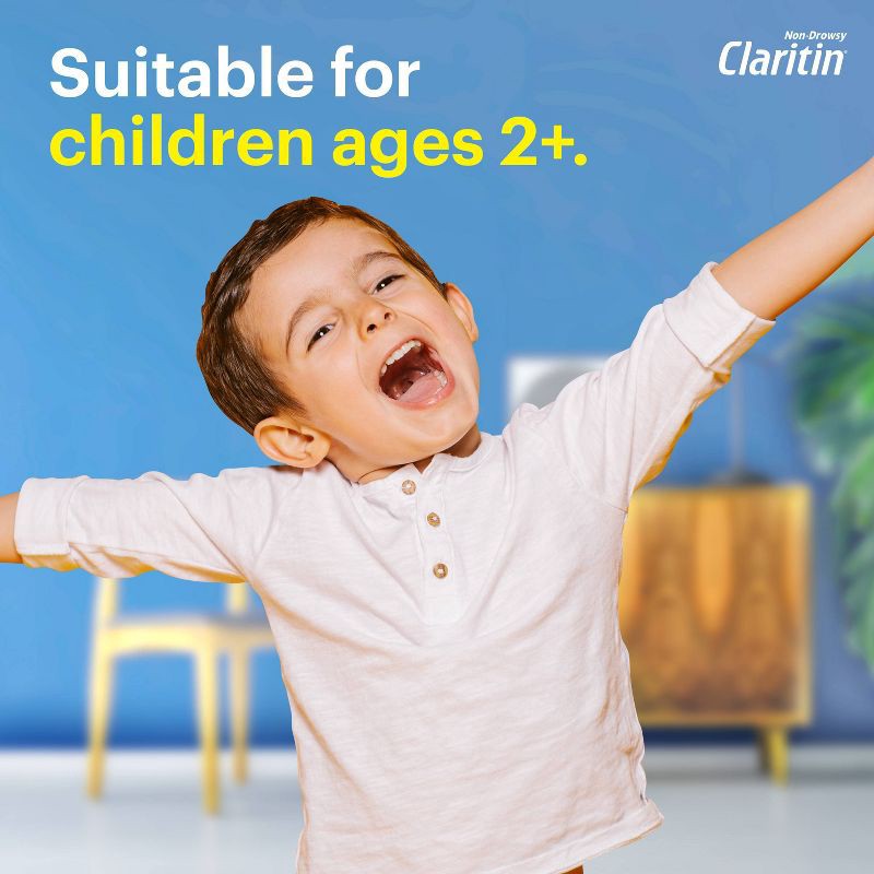 slide 3 of 7, Children's Claritin Loratadine Allergy Relief 24 Hour Non-Drowsy Grape Chewable Tablets - 30ct, 30 ct
