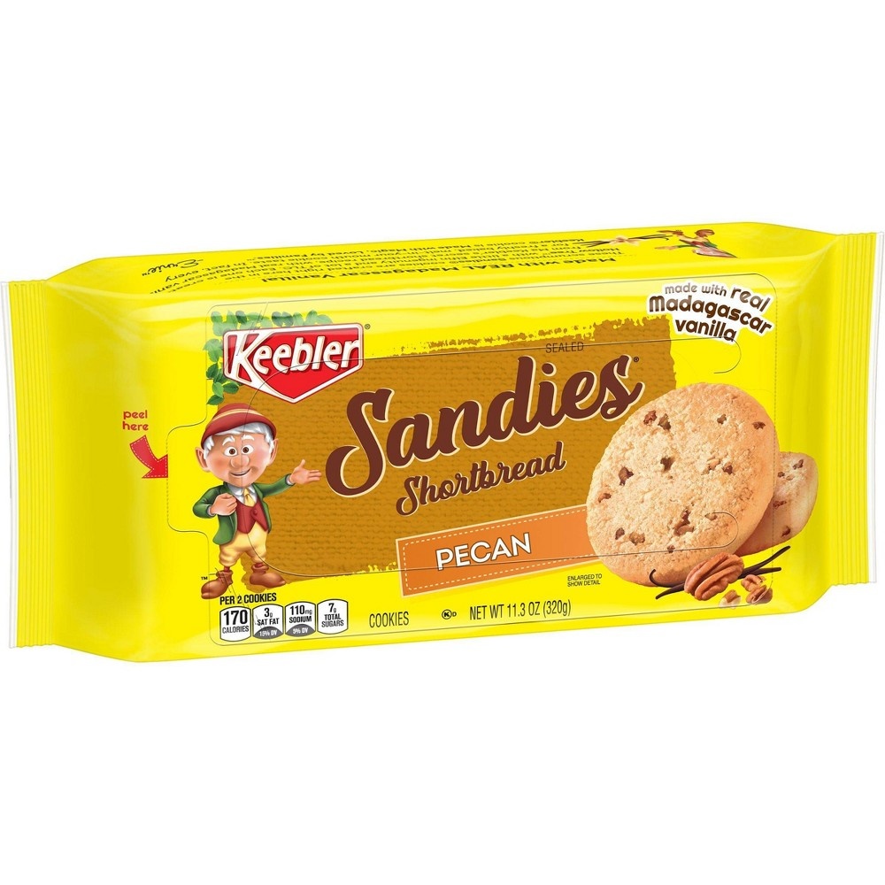slide 2 of 8, Keebler Sandies Pecan Shortbread Cookies - 11.3oz, 11.3 oz