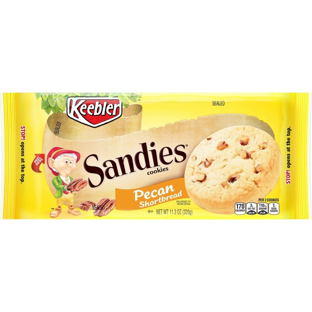 slide 3 of 8, Keebler Sandies Pecan Shortbread Cookies - 11.3oz, 11.3 oz