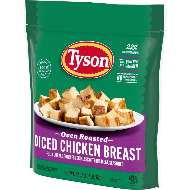 slide 8 of 10, Tyson Grilled & Ready Oven Roasted Diced Chicken Breast - Frozen - 22oz, 22 oz