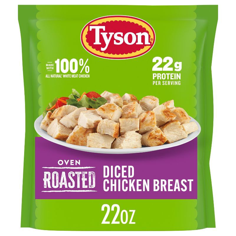 slide 1 of 12, Tyson Grilled & Ready Oven Roasted Diced Chicken Breast - Frozen - 22oz, 22 oz