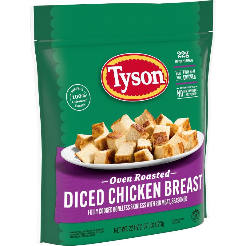 slide 9 of 10, Tyson Grilled & Ready Oven Roasted Diced Chicken Breast - Frozen - 22oz, 22 oz