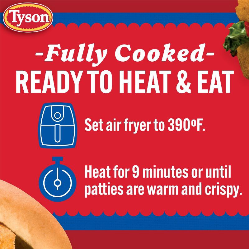 slide 4 of 7, Tyson All Natural Chicken Breast Patties - Frozen - 23oz, 23 oz