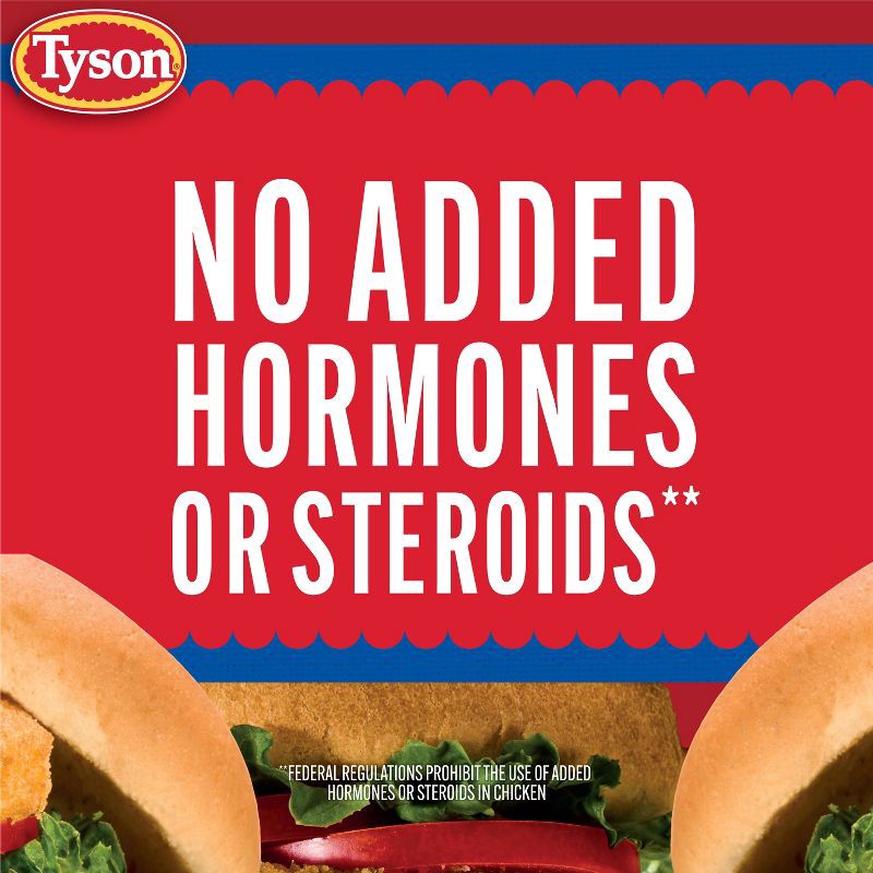 slide 5 of 7, Tyson All Natural Chicken Breast Patties - Frozen - 23oz, 23 oz